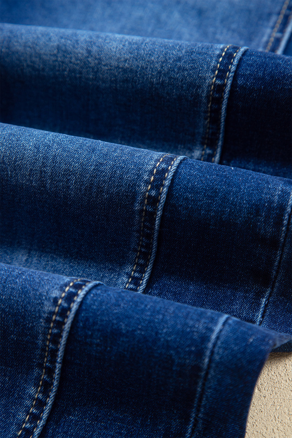 Myosotis Raw Hem Turnup Loose Ankle-length Jeans
