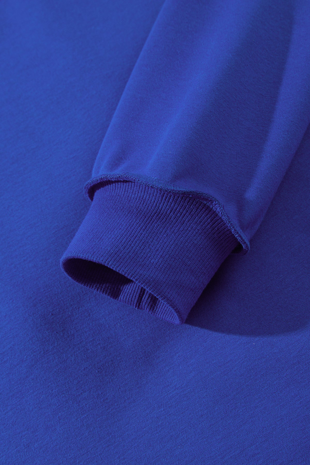 Bluing Oversize Drop Shoulder Reversible Mock Neck Sweatshirt
