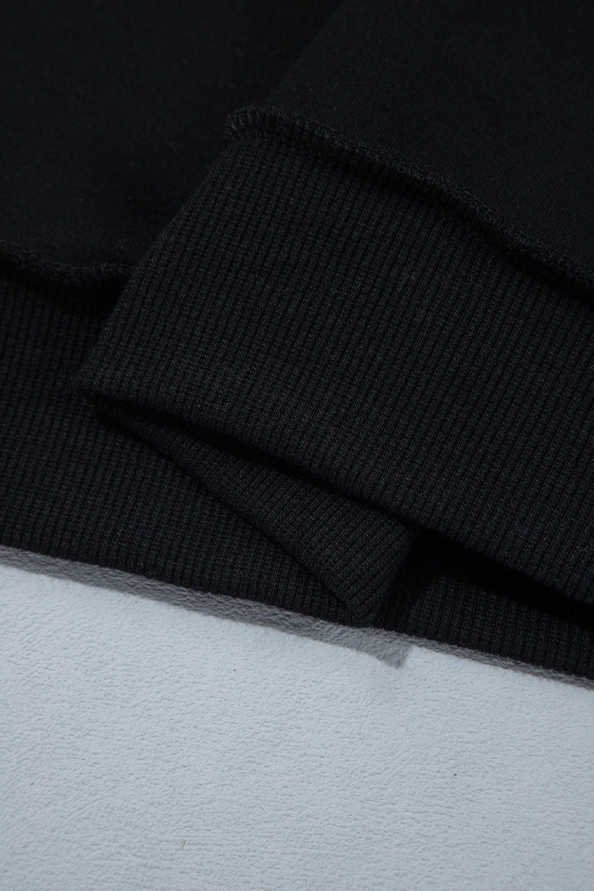 Bluing Oversize Drop Shoulder Reversible Mock Neck Sweatshirt