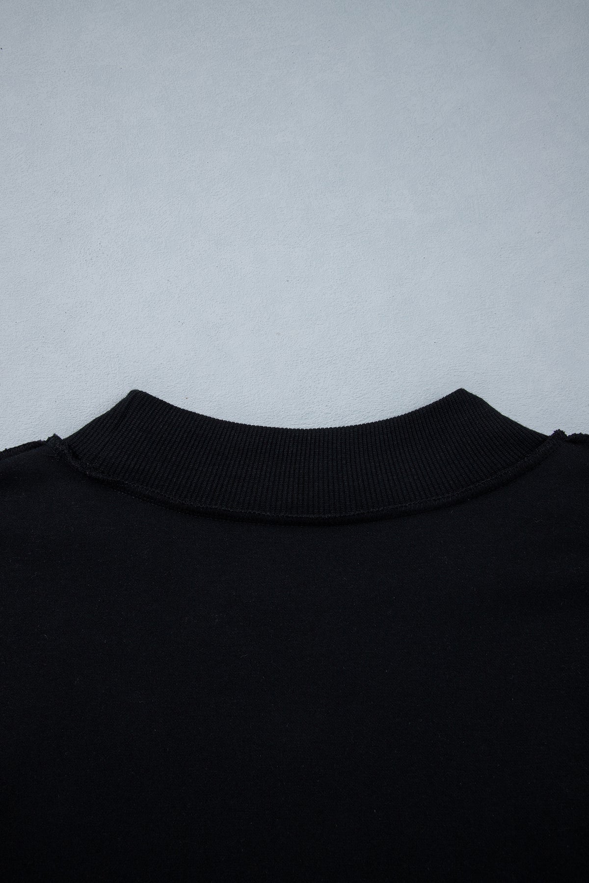 Bluing Oversize Drop Shoulder Reversible Mock Neck Sweatshirt