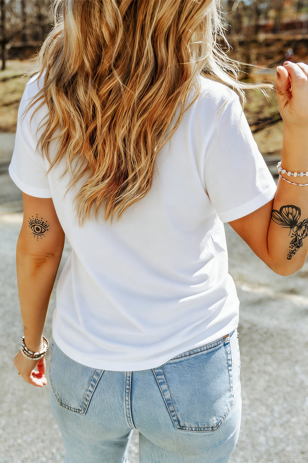 White Summer Vacation Crab Graphic Tee
