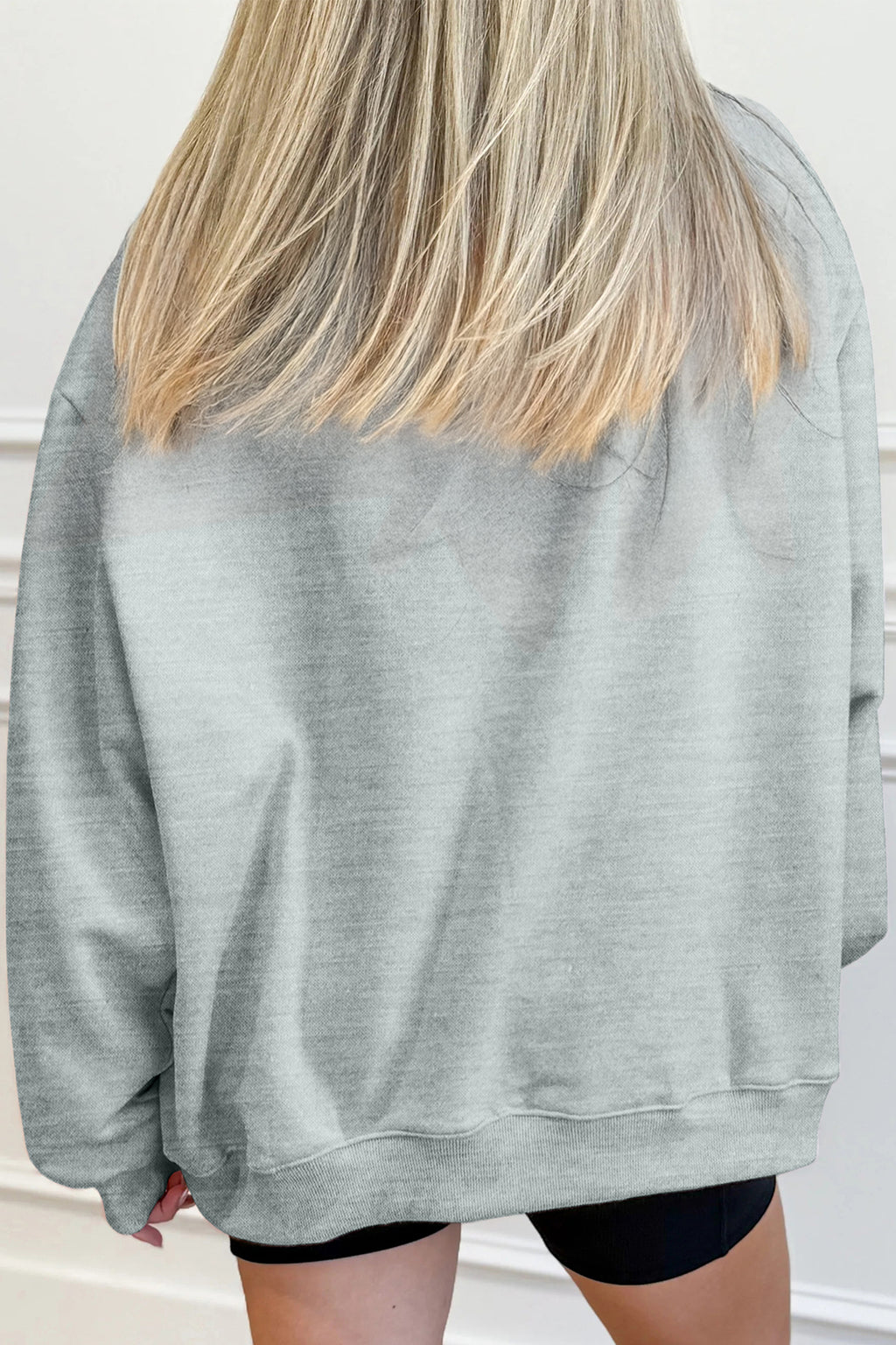Gray Mallard Duck Camouflage Print Mock Neck Sweatshirt