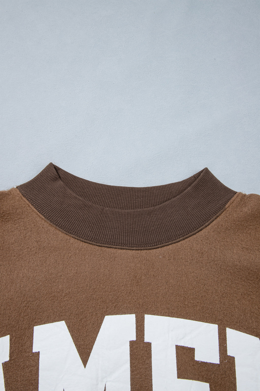 Coffee Letter Print Oversized Loose Fit Long Sleeve Plus Size Sweatshirt